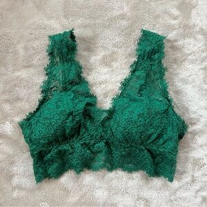 Aerie Green Lace Bralette